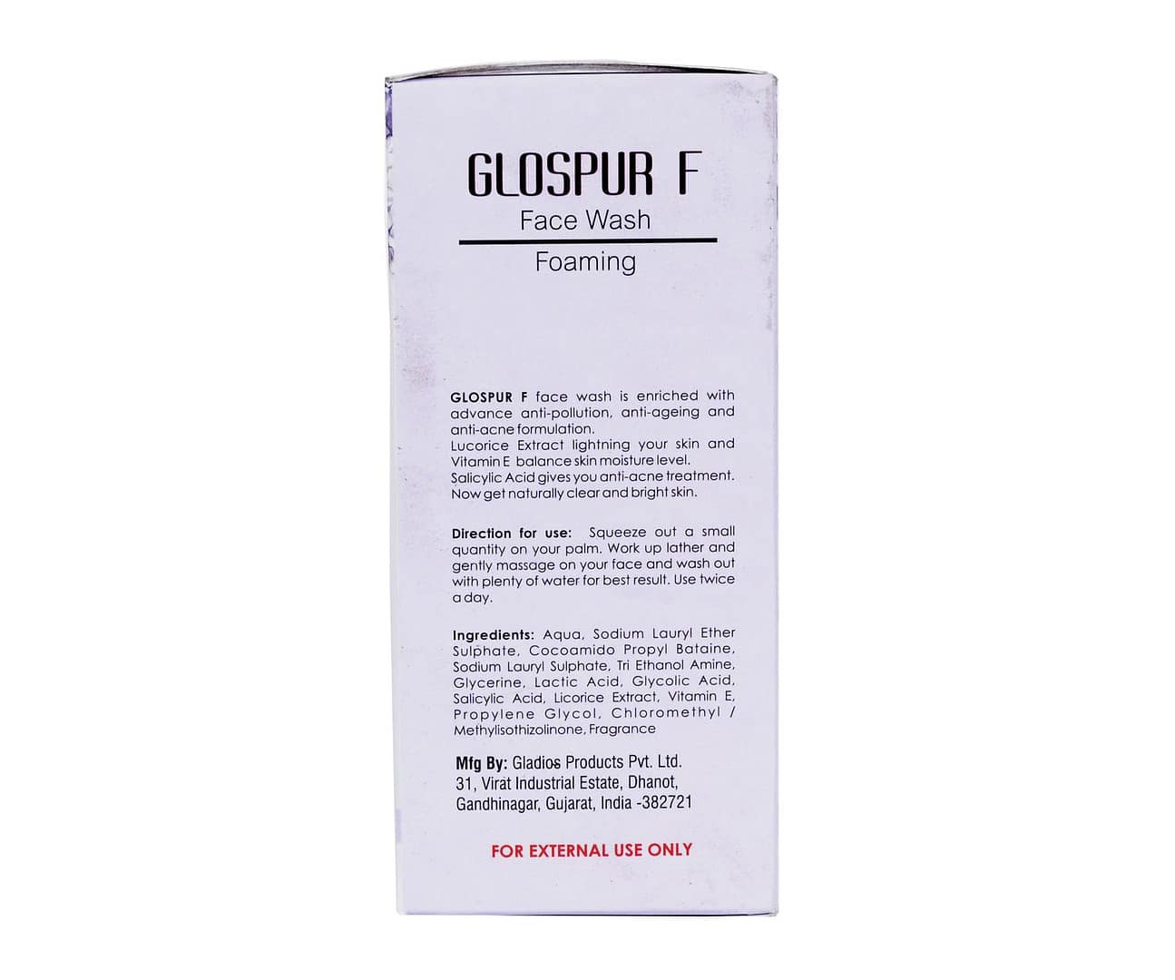 glospur F foaming facewash (2) GLOSPUR-F FACE WASH - Image 2